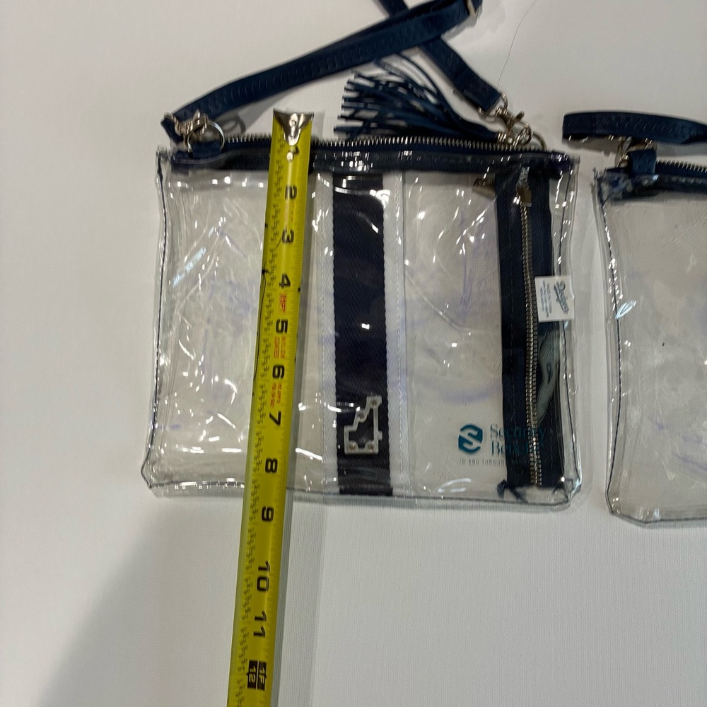 Clear and Navy LA Dodgers Crossbody Bag - Picture 6 of 7